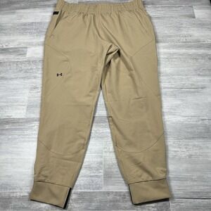 Under Armour Unstoppable Jogger Women's‎ Large Pants Loose Fit Khaki 1376926-263